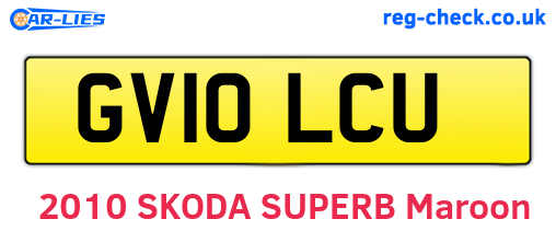 GV10LCU are the vehicle registration plates.