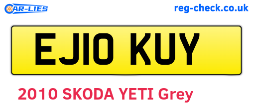 EJ10KUY are the vehicle registration plates.