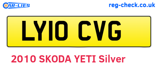 LY10CVG are the vehicle registration plates.