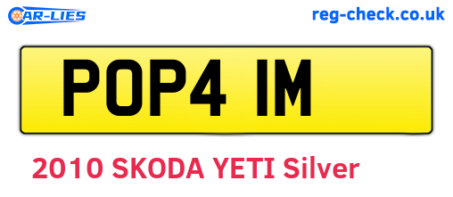 POP41M are the vehicle registration plates.