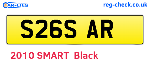 S26SAR are the vehicle registration plates.