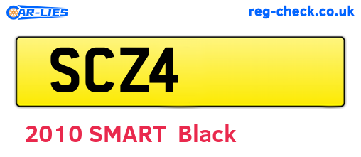 SCZ4 are the vehicle registration plates.