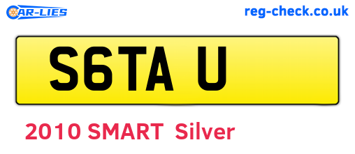 S6TAU are the vehicle registration plates.