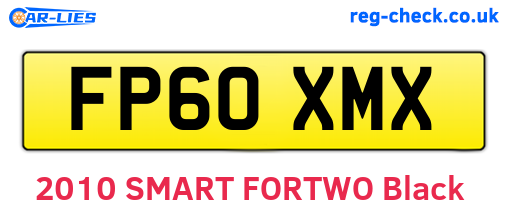 FP60XMX are the vehicle registration plates.
