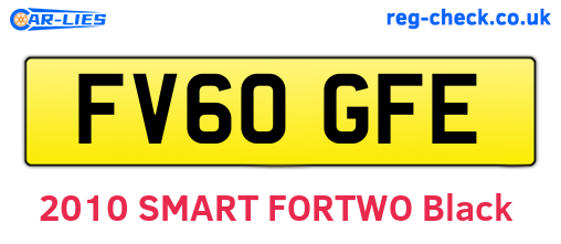 FV60GFE are the vehicle registration plates.