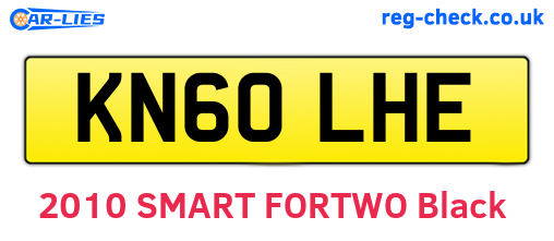 KN60LHE are the vehicle registration plates.