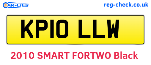 KP10LLW are the vehicle registration plates.
