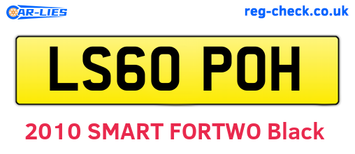 LS60POH are the vehicle registration plates.