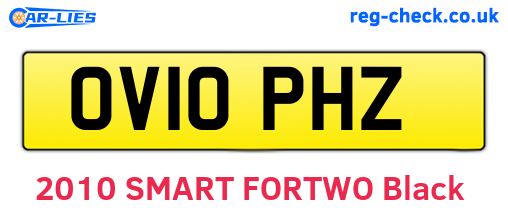 OV10PHZ are the vehicle registration plates.