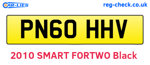 PN60HHV are the vehicle registration plates.