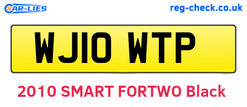 WJ10WTP are the vehicle registration plates.