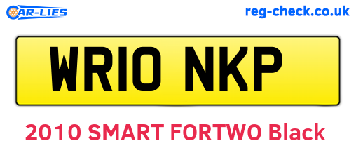 WR10NKP are the vehicle registration plates.