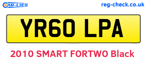 YR60LPA are the vehicle registration plates.