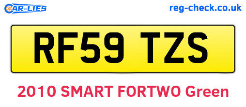 RF59TZS are the vehicle registration plates.