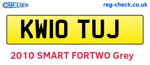 KW10TUJ are the vehicle registration plates.