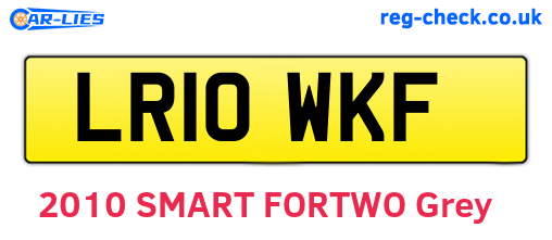 LR10WKF are the vehicle registration plates.