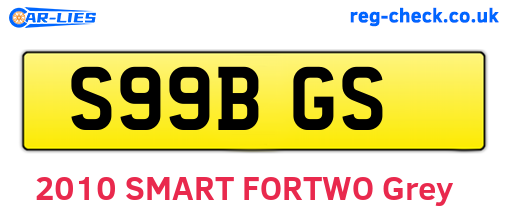 S99BGS are the vehicle registration plates.