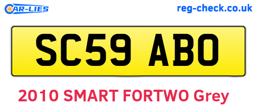 SC59ABO are the vehicle registration plates.