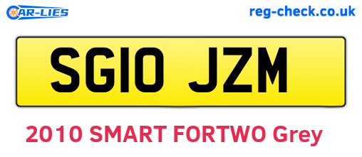 SG10JZM are the vehicle registration plates.