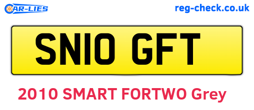 SN10GFT are the vehicle registration plates.