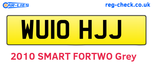 WU10HJJ are the vehicle registration plates.