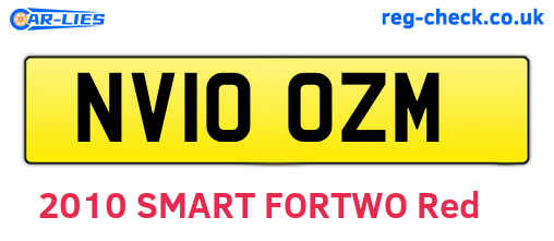 NV10OZM are the vehicle registration plates.
