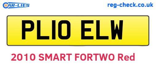 PL10ELW are the vehicle registration plates.