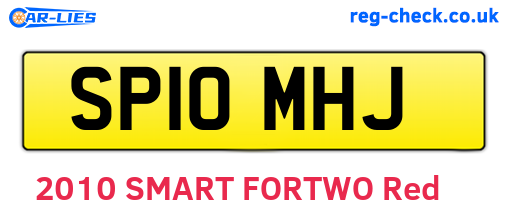 SP10MHJ are the vehicle registration plates.