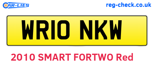 WR10NKW are the vehicle registration plates.