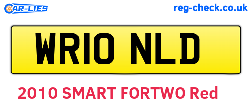 WR10NLD are the vehicle registration plates.