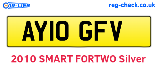 AY10GFV are the vehicle registration plates.