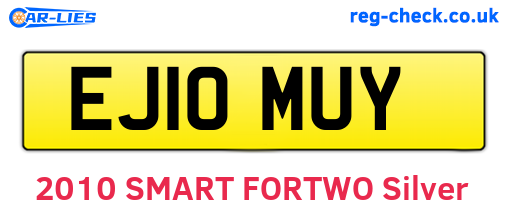 EJ10MUY are the vehicle registration plates.