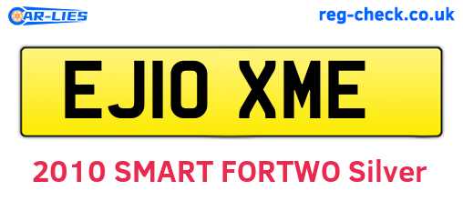 EJ10XME are the vehicle registration plates.