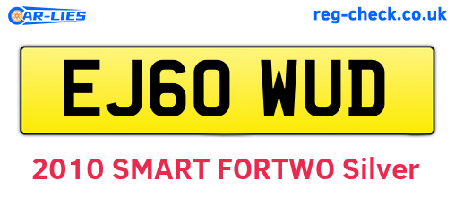 EJ60WUD are the vehicle registration plates.