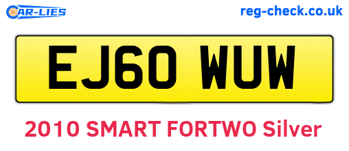 EJ60WUW are the vehicle registration plates.