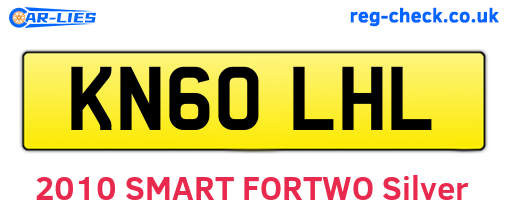 KN60LHL are the vehicle registration plates.
