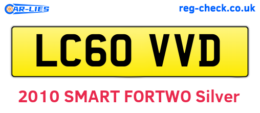 LC60VVD are the vehicle registration plates.