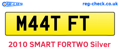M44TFT are the vehicle registration plates.