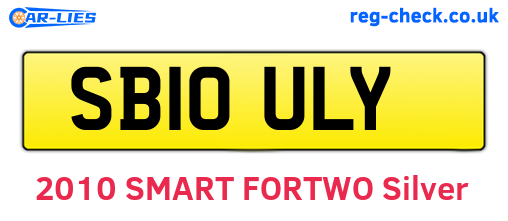 SB10ULY are the vehicle registration plates.