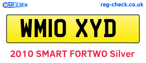 WM10XYD are the vehicle registration plates.
