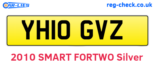 YH10GVZ are the vehicle registration plates.