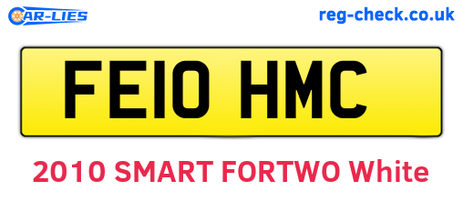 FE10HMC are the vehicle registration plates.