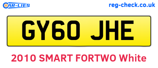 GY60JHE are the vehicle registration plates.