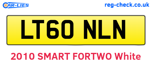 LT60NLN are the vehicle registration plates.