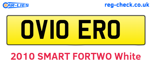 OV10ERO are the vehicle registration plates.