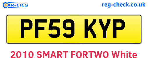 PF59KYP are the vehicle registration plates.