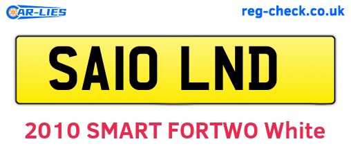 SA10LND are the vehicle registration plates.