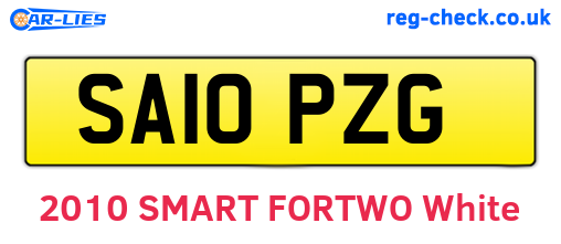SA10PZG are the vehicle registration plates.