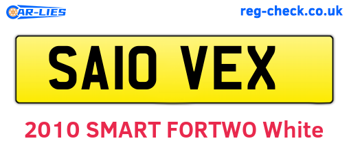 SA10VEX are the vehicle registration plates.