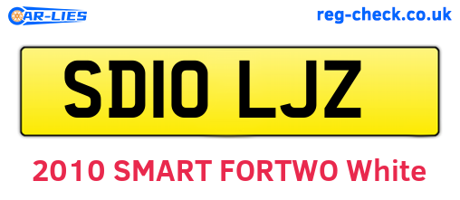 SD10LJZ are the vehicle registration plates.